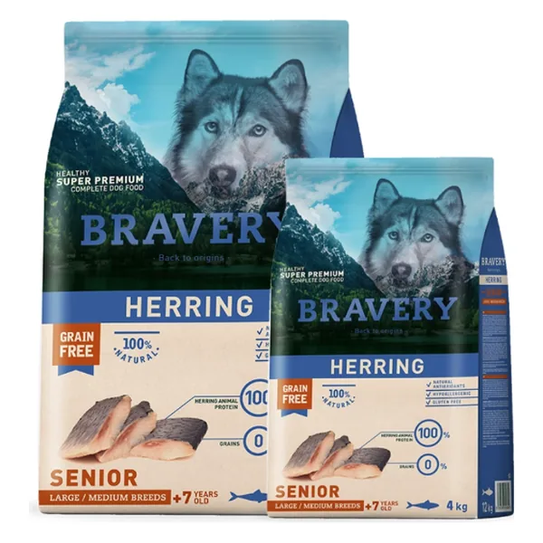 Bravery Senior Arenque Razas Medianas y Grandes