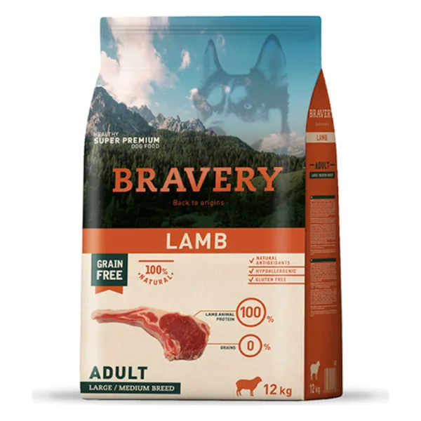 Bravery Adulto Cordero Razas Medianas y Grandes