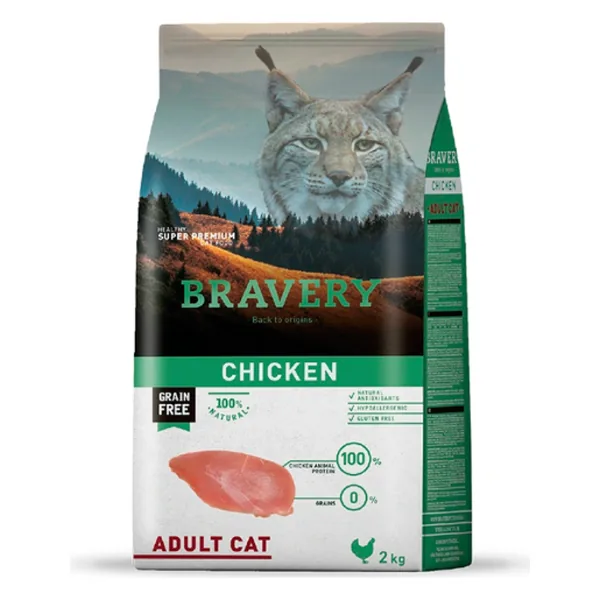 Bravery Gato Adulto Pollo