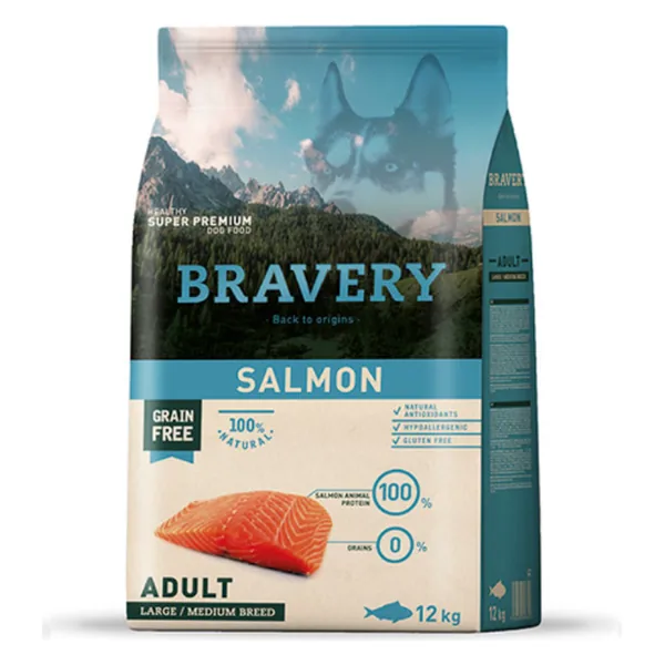 Bravery Adulto Salmón Razas Medianas y Grandes